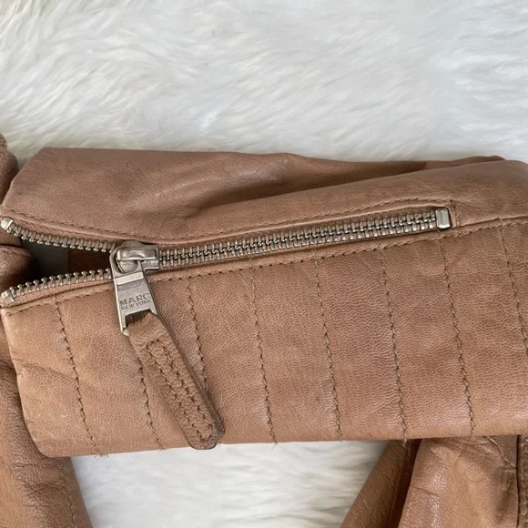 Andrew Marc Brown Leather Jacket - Picture 3 of 5